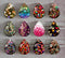 Handmade Teardrop Photo Glass Cabochons Glitter A636