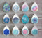 Handmade Teardrop Photo Glass Cabochons Pattern A638