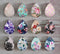 Handmade Teardrop Photo Glass Cabochons Plant flower A672