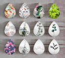 Handmade Teardrop Photo Glass Cabochons Plant flower A700