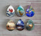 Handmade Teardrop Photo Glass Cabochons Ocean waves A384