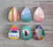 Handmade Teardrop Photo Glass Cabochons Geometry Glitter A436