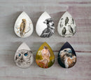 Handmade Teardrop Photo Glass Cabochons animal eagle A495