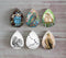 Handmade Teardrop Photo Glass Cabochons animal eagle A499