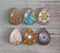 Handmade Teardrop Photo Glass Cabochons Geometric pattern A537