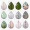 Handmade Teardrop Photo Glass Cabochons Leaves 5