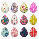 Handmade Teardrop Photo Glass Cabochons 48