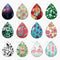 Handmade Teardrop Photo Glass Cabochons 69