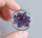 1pcs Handmade purple pressed flower jewelry, pressed flower pendant necklace, Real dried flower jewelry