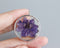 1pcs Handmade purple pressed flower jewelry, pressed flower pendant necklace, Real dried flower jewelry