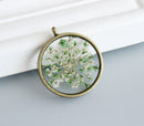 1pcs Handmade Pressed flower jewelry, pressed flower pendant necklace, Real dried flower jewelry wholesale