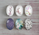 Handmade oval Photo Glass Cabochons plant flower A336