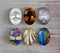 Handmade oval Photo Glass Cabochons tree A347