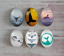 Handmade oval Photo Glass Cabochons animal A410