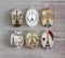 Handmade oval Photo Glass Cabochons Iron tower A470