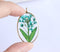 1pcs  Handmade Resin pressed flower pendant necklace, Real dried flower jewelry wholesale