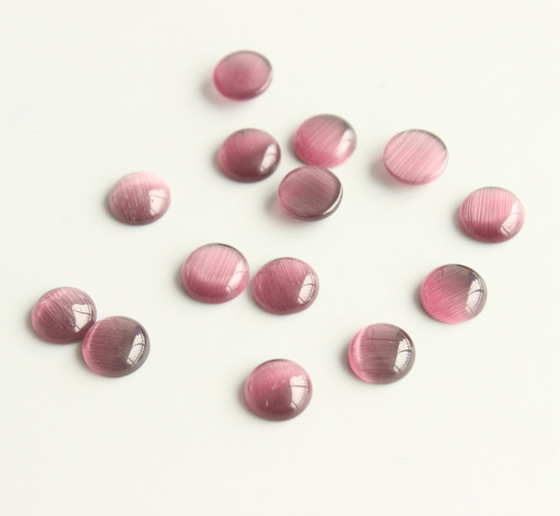 10 pieces 8mm natural stone Cabochon, Artificial natural stone