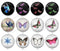 Handmade Round Photo Glass Cabochon butterfly 1039B