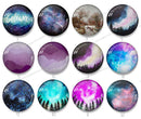 Handmade Round Photo Glass Cabochon landscape 1056B