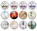 Handmade Round Photo Glass Cabochon Cartoon character 1077B