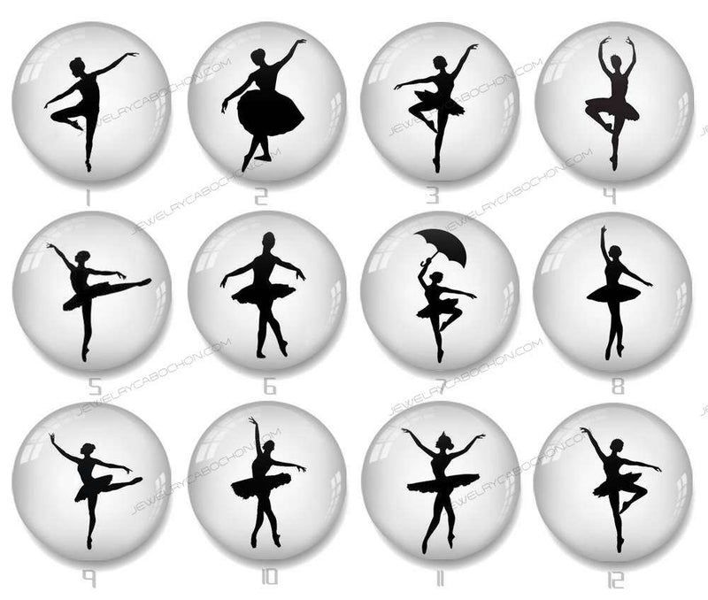 Handmade Round Photo Glass Cabochon 1082B