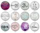 Handmade Round Photo Glass Cabochon Text 1176B