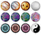 Handmade Round Photo Glass Cabochon Pattern 1191B