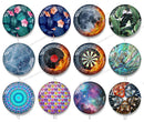 Handmade Round Photo Glass Cabochon Pattern 1195B