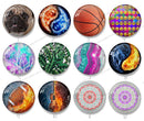 Handmade Round Photo Glass Cabochon Pattern 1196B