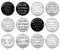 Handmade Round Photo Glass Cabochon Words 1209B