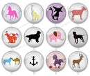 Handmade Round Photo Glass Cabochon 1257B