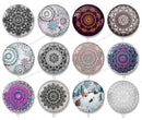 Handmade Round Photo Glass Cabochon Pattern 1268B