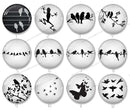 Handmade Round Photo Glass Cabochon 1289B