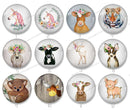 Handmade Round Photo Glass Cabochon animal 2468B