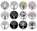 Handmade Round Photo Glass Cabochon plant tree 1478B