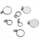 20pcs 6/8/10/12/14/16/18/20/25mm stainless steel pendant blank Settings,Bezel Pendant base trays