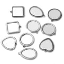 20pcs  stainless steel pendant blank Settings,Bezel Pendant base trays