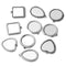 20pcs  stainless steel pendant blank Settings,Bezel Pendant base trays