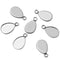 20pcs Stainless Steel Teardrop 10x4mm Bezel,Cabochon Settings,Glass Bezel Blanks