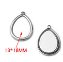 20pcs  stainless steel pendant blank Settings,Bezel Pendant base trays