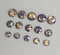 20pcs  8mm 10mm 12mm purple Gold foil Faux Druzy Resin Cabochons, Glitter Resin Cabochons