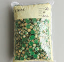 20pcs  8mm 10mm 12mm green Gold foil Faux Druzy Resin Cabochons, Glitter Resin Cabochons