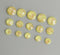 20pcs  10mm 12mm yellow Gold foil Faux Druzy Resin Cabochons, Glitter Resin Cabochons