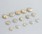 20pcs 8mm 10mm 12mm Gold foil Faux Druzy Resin Cabochons, Glitter Resin Cabochons