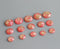 20pcs 8mm 10mm 12mm Gold foil Faux Druzy Resin Cabochons, Glitter Resin Cabochons