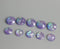 20pcs  10mm 12mm Faux Druzy Resin Cabochons, Real purple Glitter Resin Cabochons