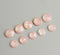 20pcs  10mm 12mm Faux Druzy Resin Cabochons, Real Pink Glitter Resin Cabochons