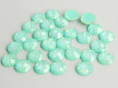 20pcs 10mm 12mm Faux Druzy Resin Cabochons, blue Glitter Resin Cabochons