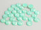 20pcs 10mm 12mm Faux Druzy Resin Cabochons, blue Glitter Resin Cabochons