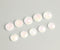 20pcs  10mm 12mm white Faux Druzy Resin Cabochons, Real white Glitter Resin Cabochons